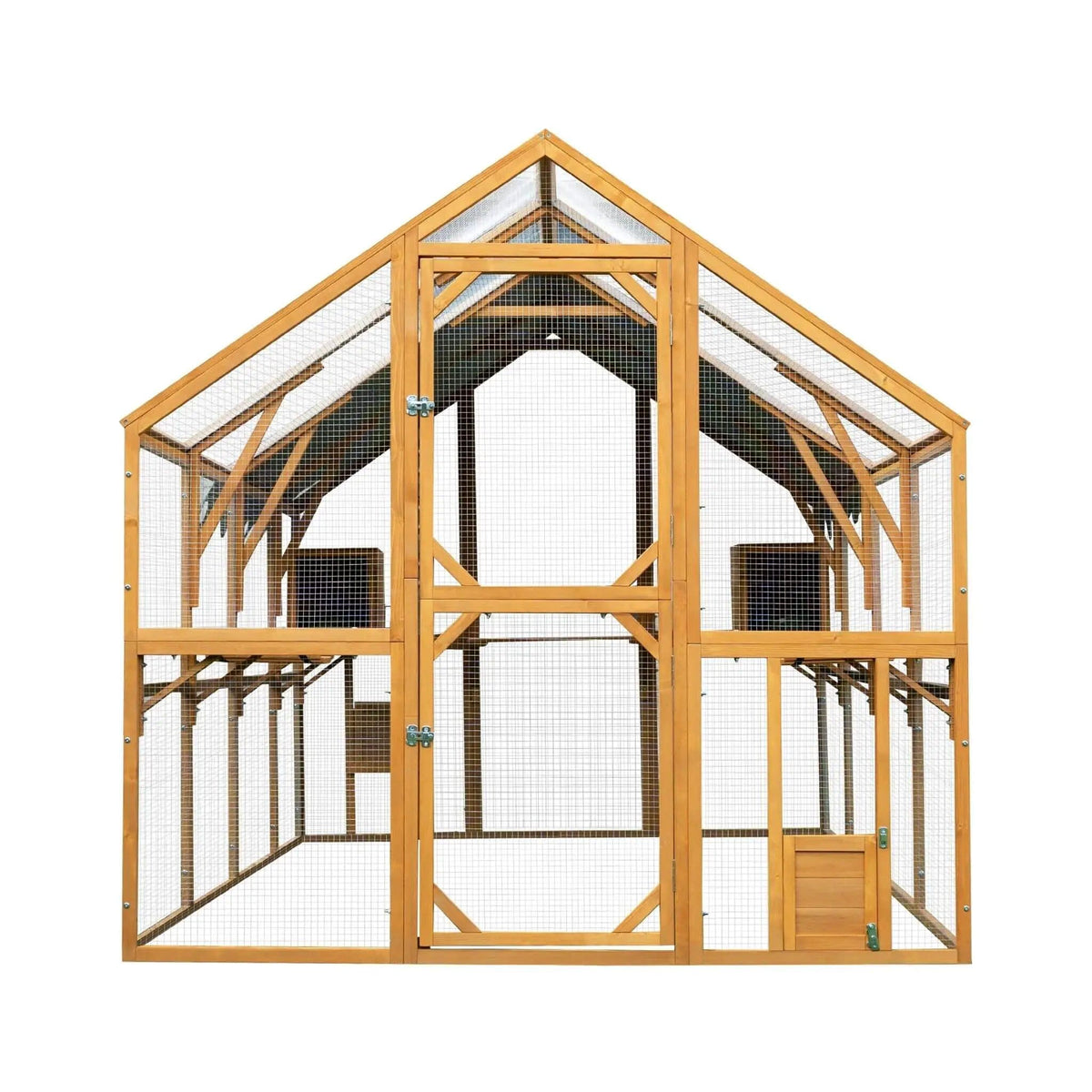 110-Inch Large Outdoor Kitten Playpen Chicken Coop With Waterproof Cover | 110 Inch | Outdoor Living Use | Outdoor Living