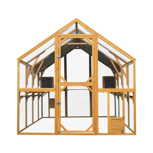 110-Inch Large Outdoor Kitten Playpen Chicken Coop With Waterproof Cover | 110 Inch | Outdoor Living Use | Outdoor Living