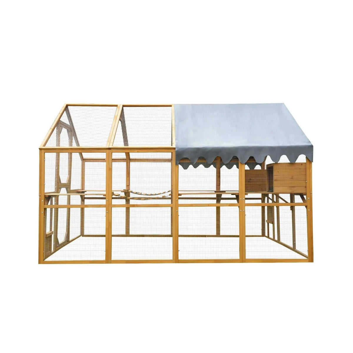 110-Inch Large Outdoor Kitten Playpen Chicken Coop With Waterproof Cover | 110 Inch | Outdoor Living Use | Outdoor Living