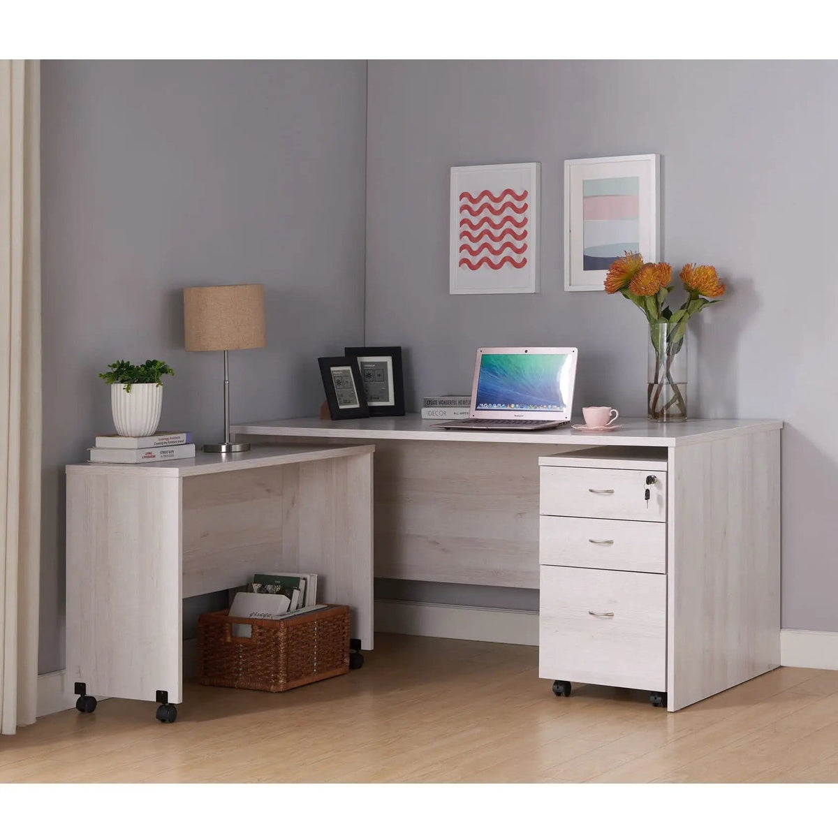 Printer Mobile Stand, Computer Desk, Home Office Desk | 3 Pieces | Home Office Furniture | Home Office