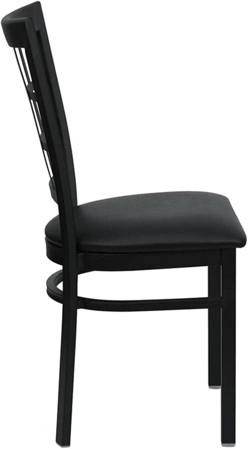 Hercules Series Window Back Restaurant Chair Black from PriceLows™