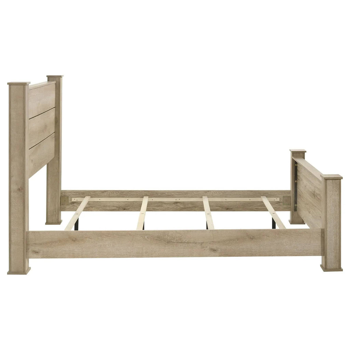 Oakglen 55-inch Queen Panel Bed Weathered | 64.5 x 92 x 55.25 in | Engineered Wood & Veneer | Oak