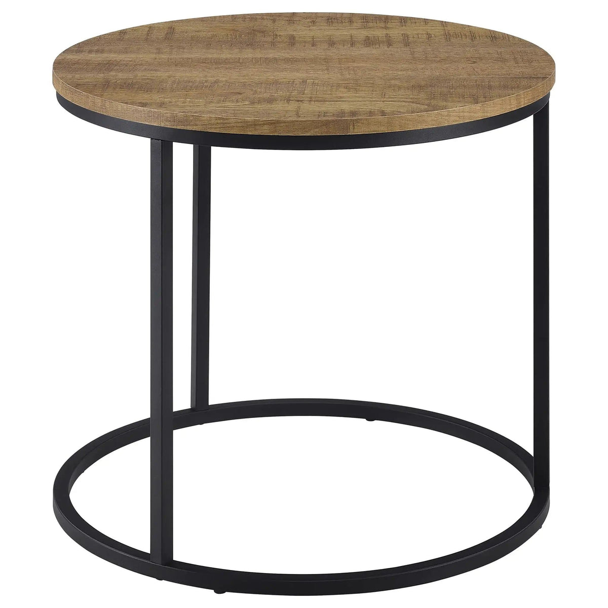 Lainey Round Occasional Side End Table Mango | 23 x 23 x 21.75 in | Metal | Living Room
