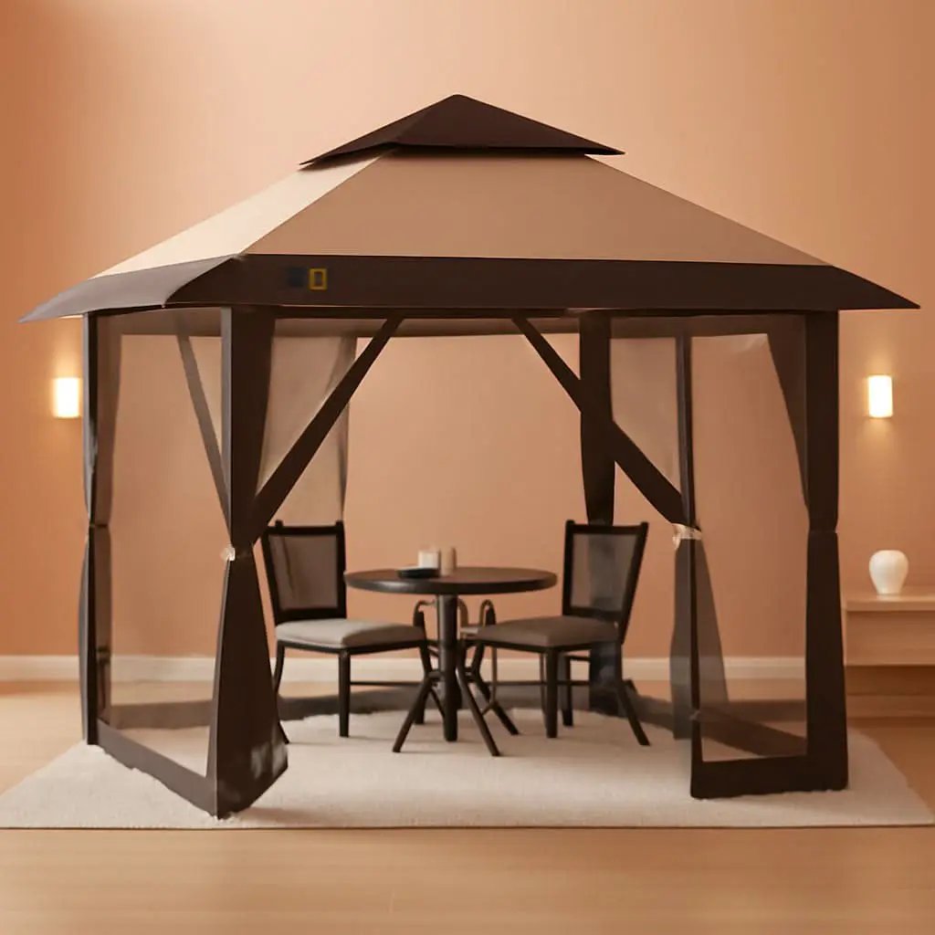 16x16 Pop Up Gazebo With Mosquito Netting For Patio Parties from PriceLows™