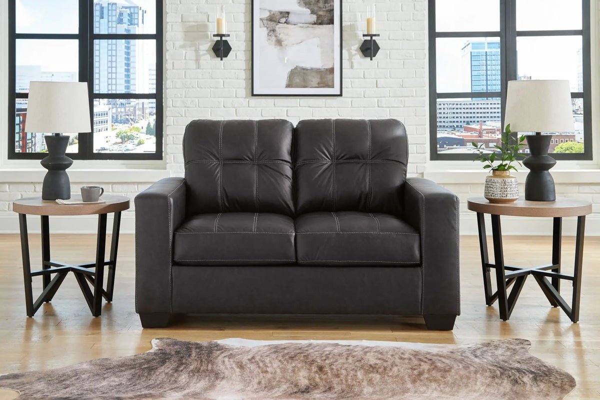 Barlin Mills Living Room Set | Sofa And Loveseat | Faux Leather | Versatile Style