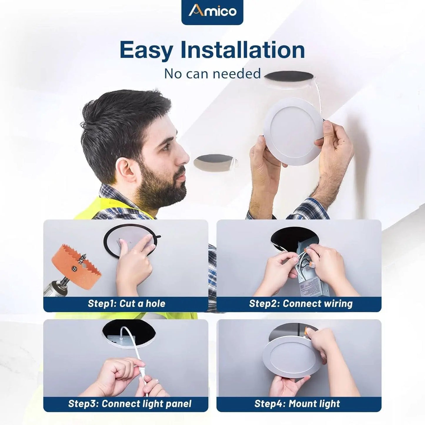 36-Pack Slim 6-Inch LED Recessed Lights With 5 CCT from PriceLows™