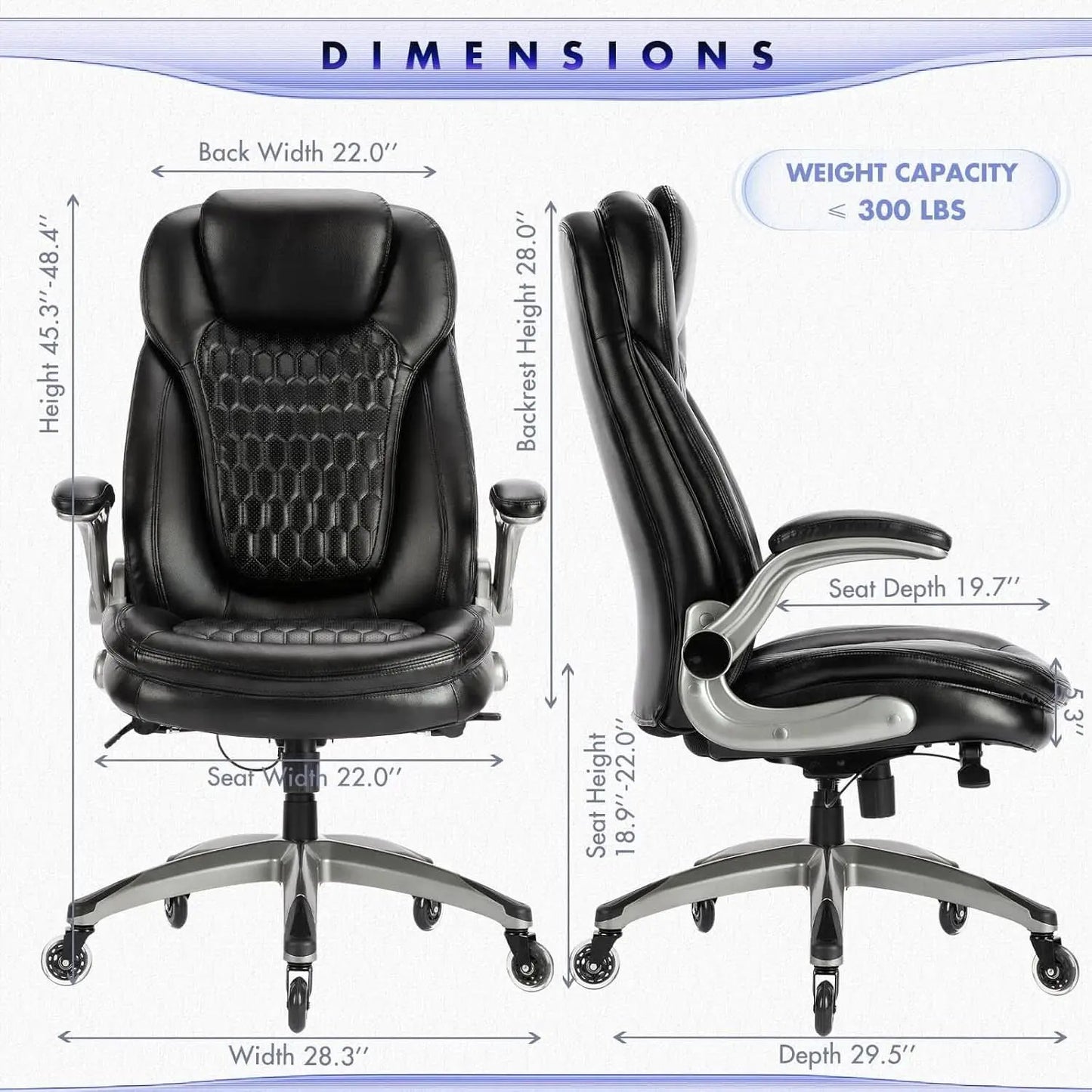 Ergonomic High Back Leather Office Chair For Home Use from PriceLows™