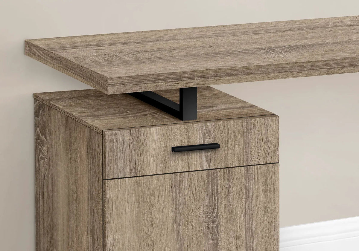 Computer Desk With Storage Unit | 47.25 Inch Width | Left Or Right Setup | One Drawer