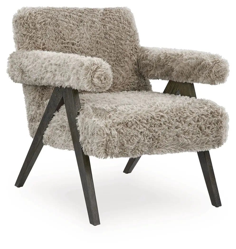 Goda Accent Chair | 2 Pieces | Solid Wood & Faux Leather | Living Room