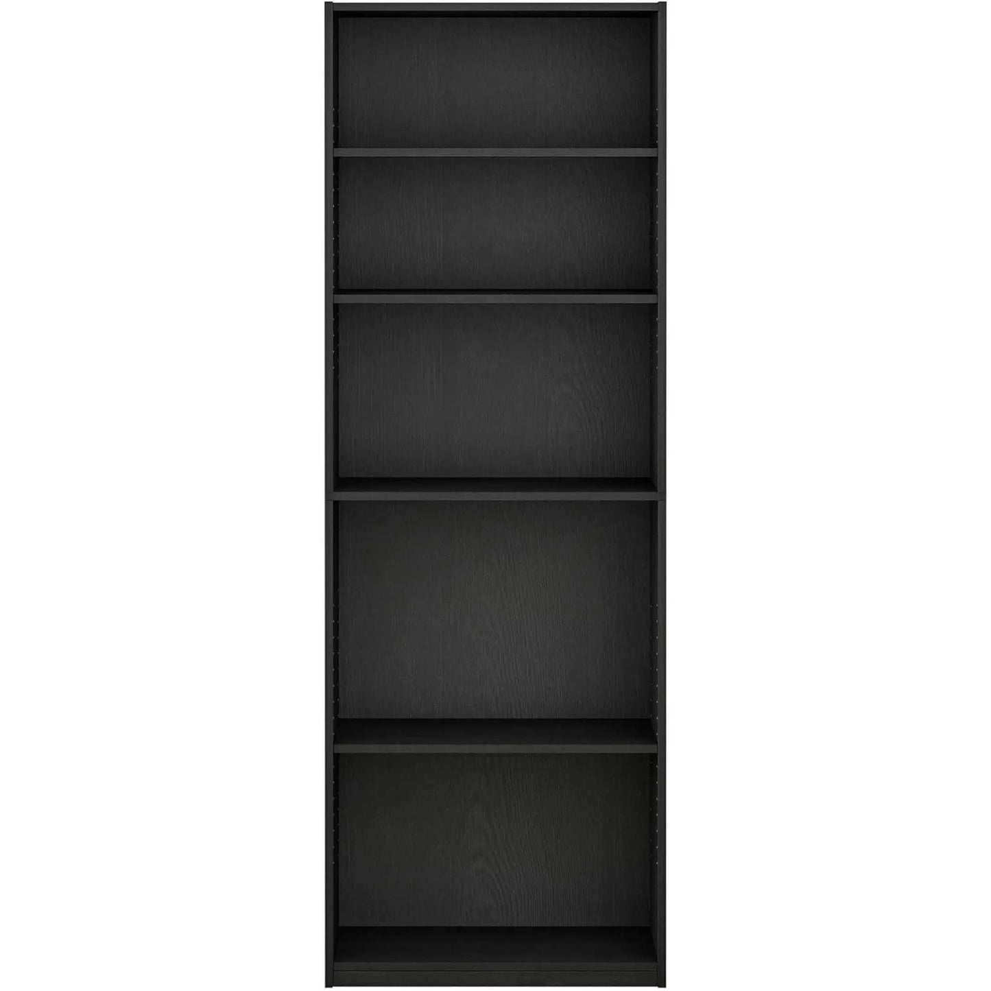 Jaya Simply Home 5 Shelf Bookcase 5 Tier Black With Adjustable Shelves from PriceLows™