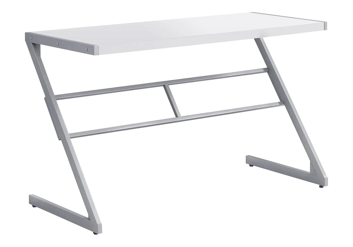 Z-Shaped Base Computer Desk | 48 Inch Width | Laminated Top | Chic Modern Design