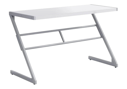 Z-Shaped Base Computer Desk | 48 Inch Width | Laminated Top | Chic Modern Design