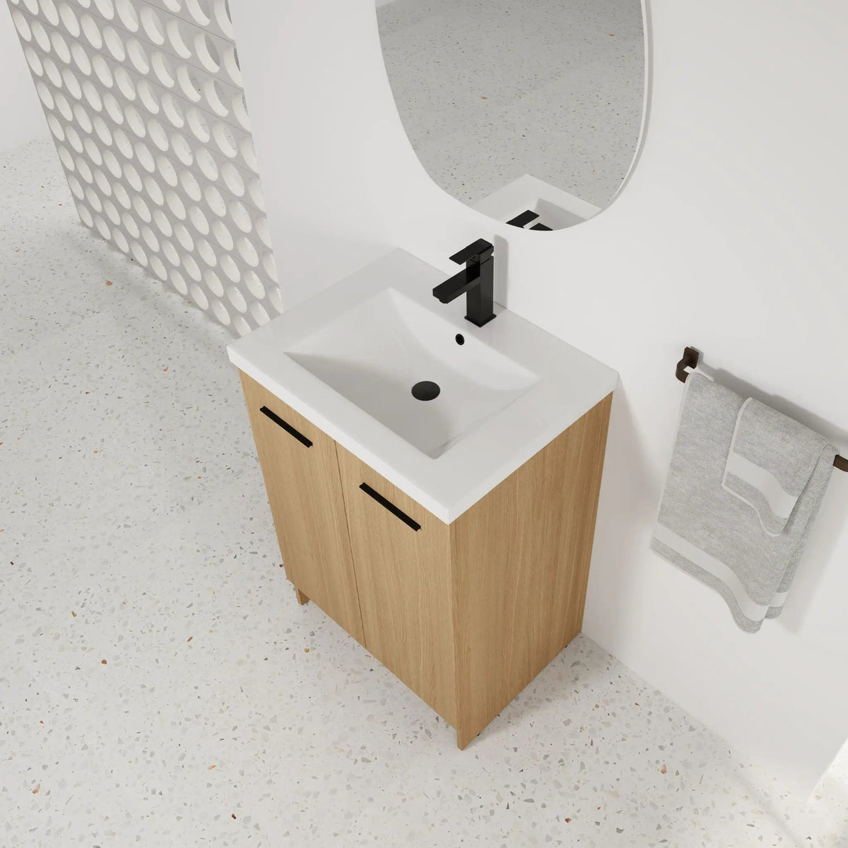 Floating Bathroom Vanity With Sink | Plywood | Double Door
