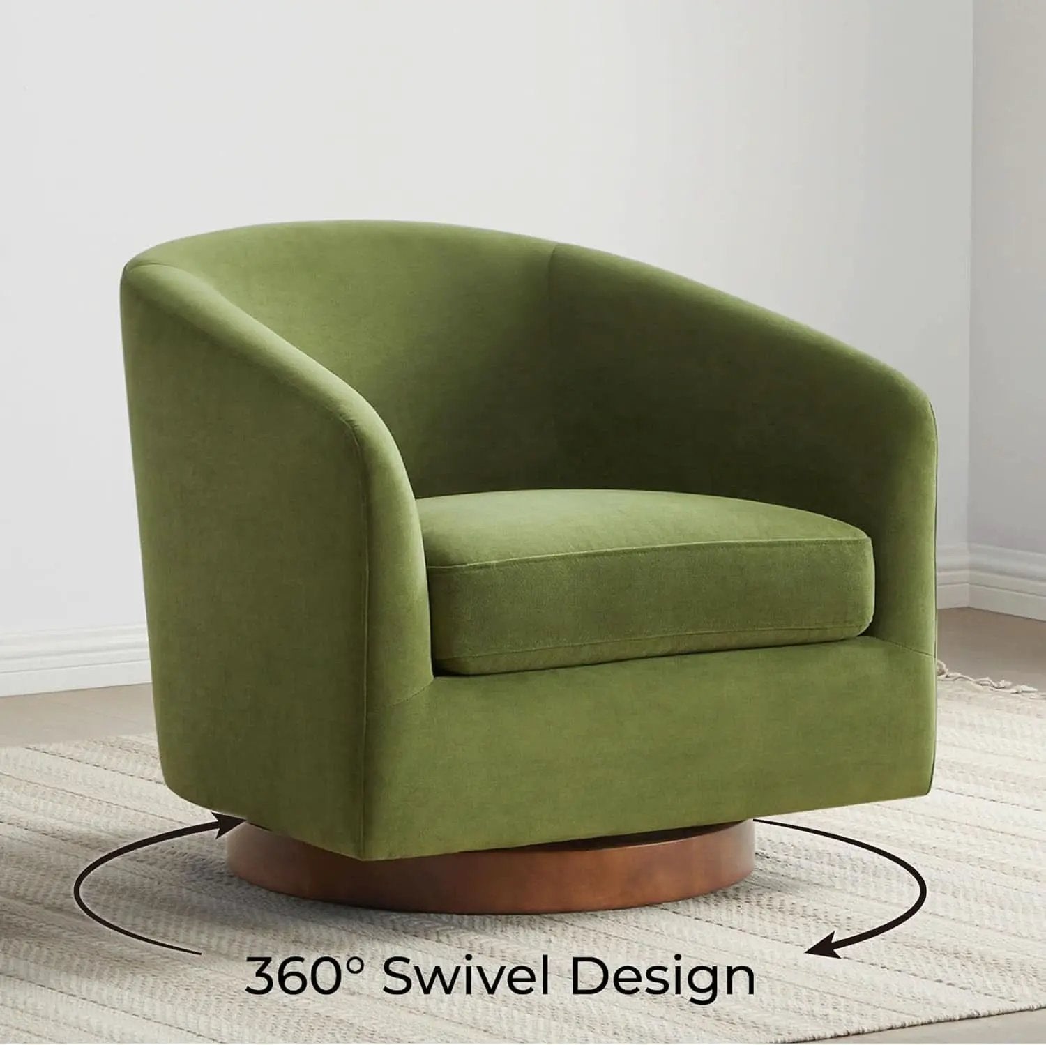 Forest Green Velvet Swivel Accent Chair Collection from PriceLows™
