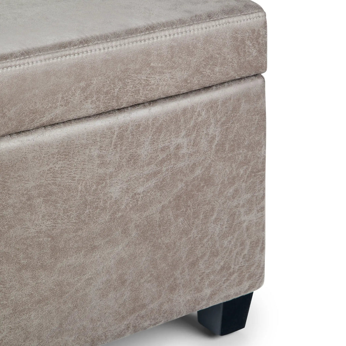 Storage Ottoman Bench | Solid Wood Frame | High Density Foam
