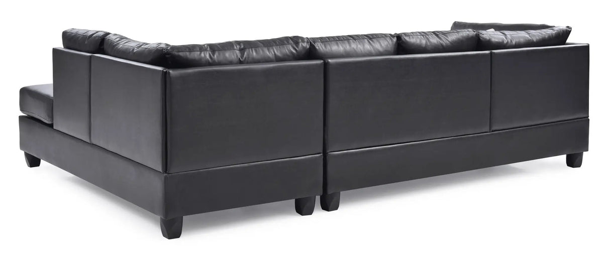 Malone Comfort Sectional | Pocketed Coil And Foam Seating | Removable Backs | 111 Inch Length