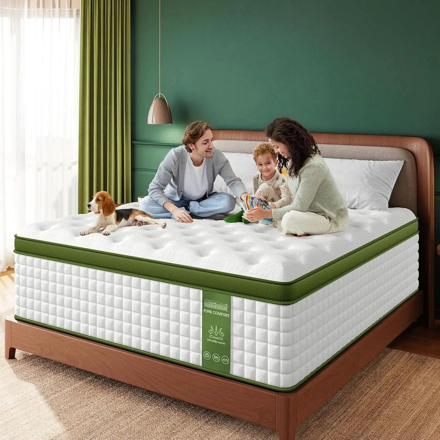 Queen 12 Inch Cooling Gel Mattress With Firm Support from PriceLows™