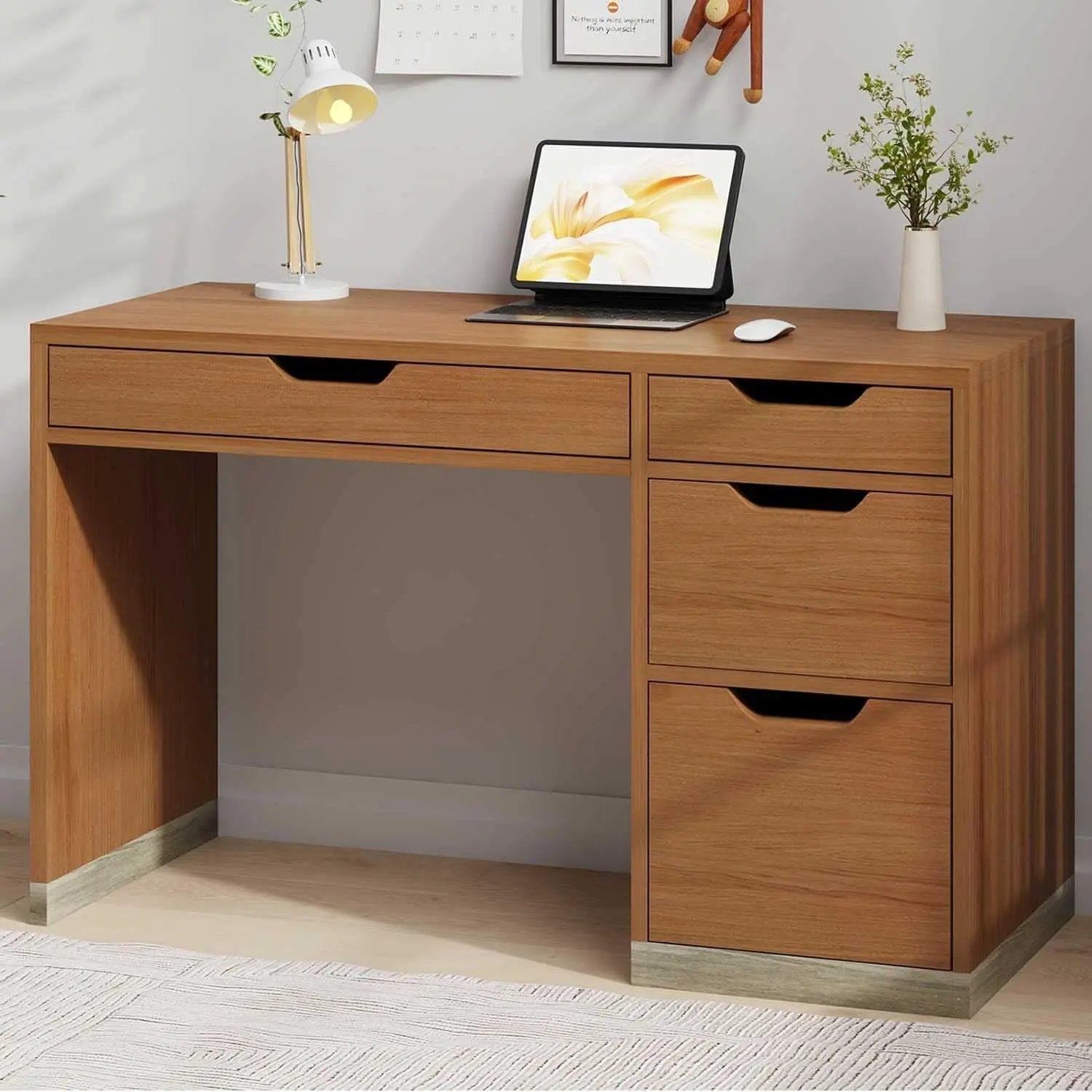 Espresso Forty Eight Inch Desk For Small Home Office from PriceLows™