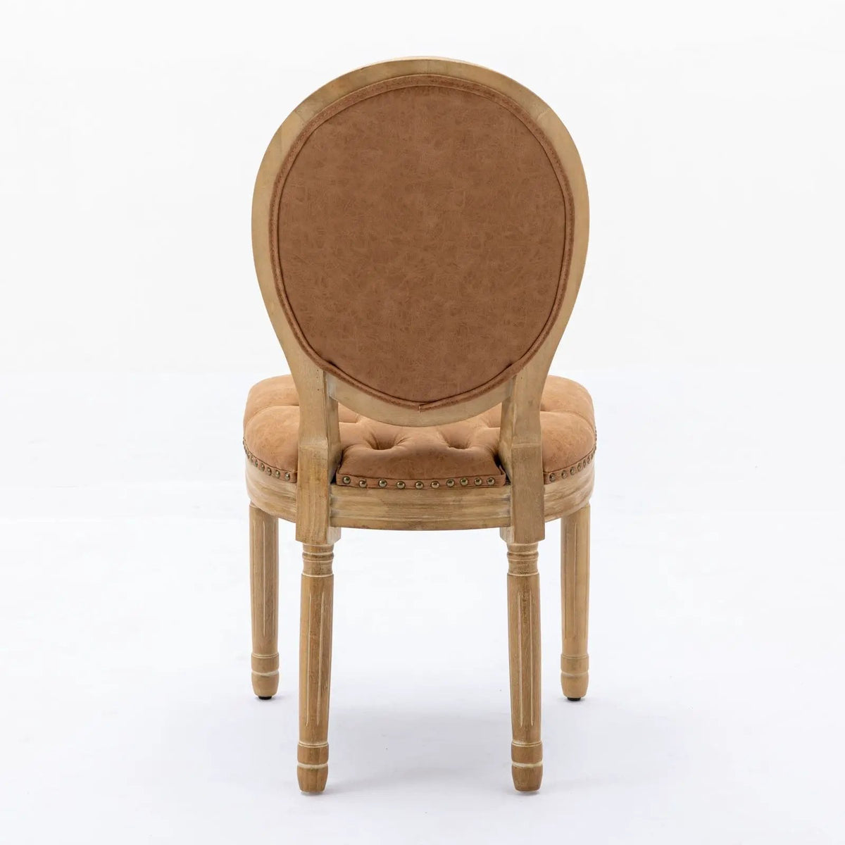 French Style Dining Chairs | Solid Wood Frame | Antique Painting | Hand-Pulled Buckle Decoration
