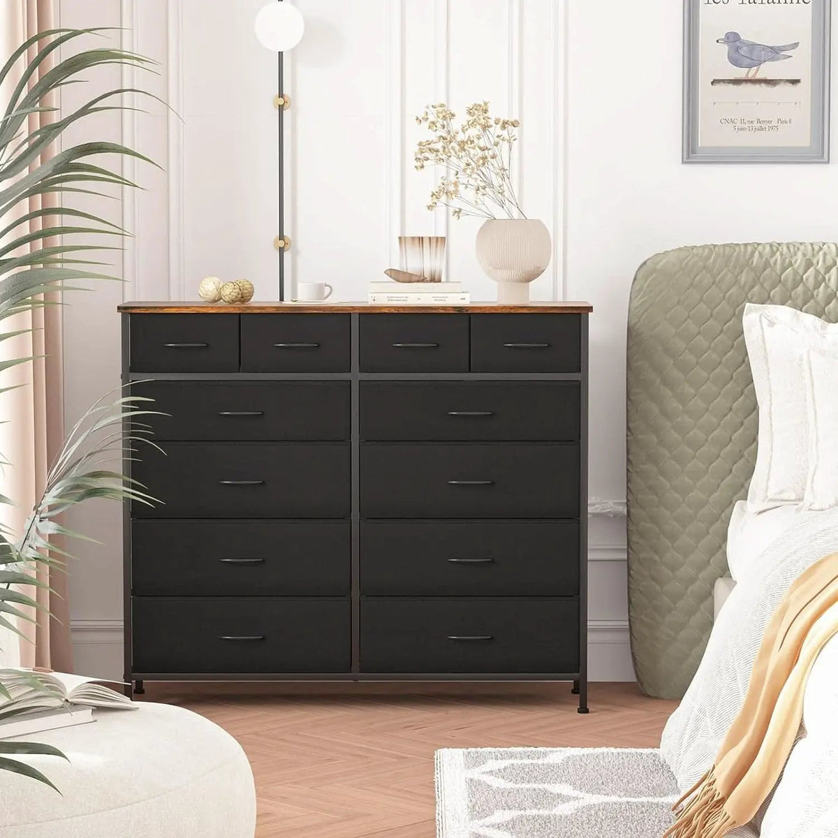 12 Drawer Dresser With Fabric Drawers For Bedroom And Closet Storage from PriceLows™