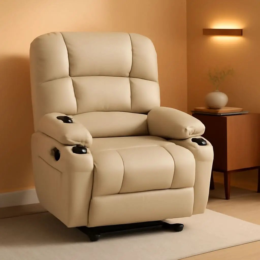 Medium Wide Power Lift Recliner Chair With Massage from PriceLows™