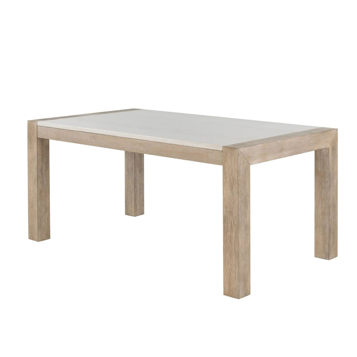 Dining Table And Chair Set | Real Marble | Beige Upholstery