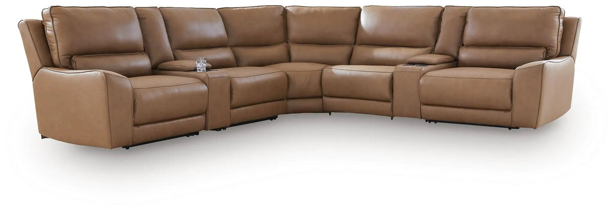 DeepWakes Power Reclining Sectional | Chaise Included | Ultra-Stylish Design | 130 Inch Length