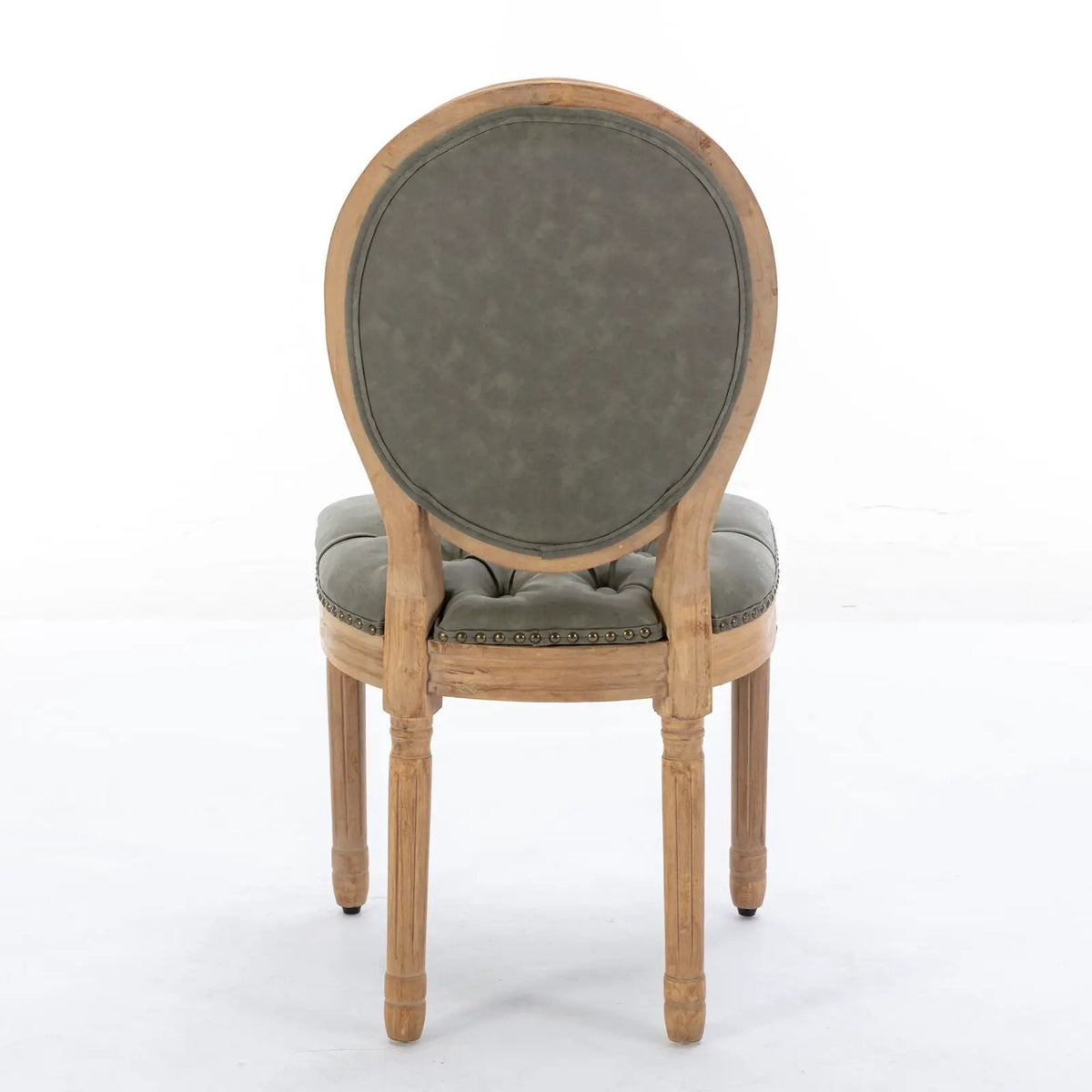 French Style Dining Chairs | Solid Wood Frame | Antique Painting | Hand-Pulled Buckle Decoration