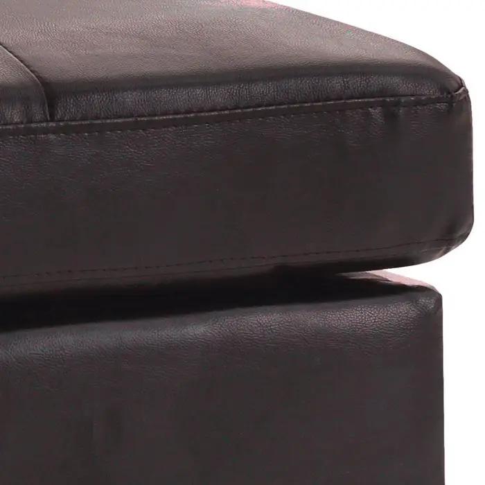 Tufted Ottoman | Compact Two Seater | White Finish | 23 In
