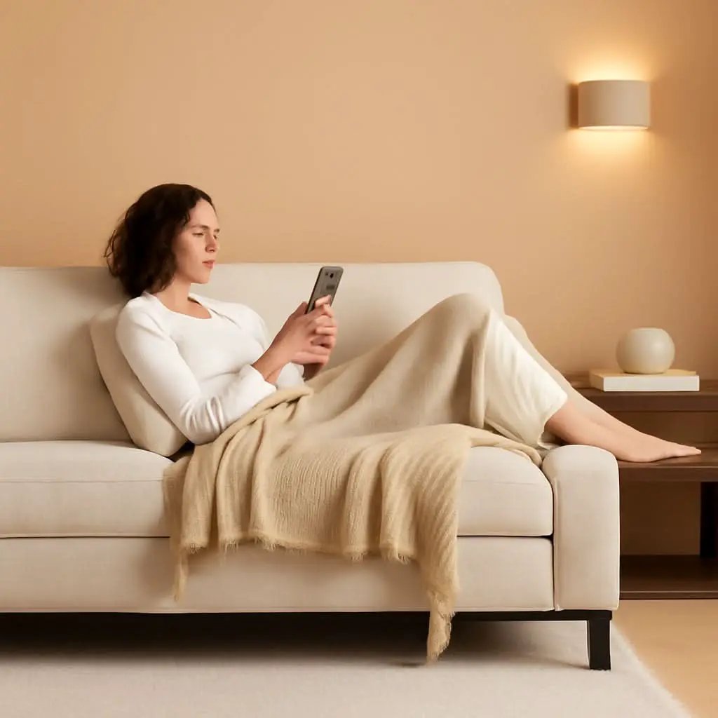 Light Gray Loveseat With Removable Cover And Armrests from PriceLows™