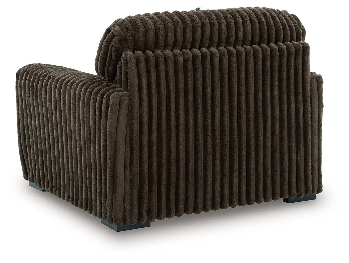 Midnight Madness Chair And A Half | Jumbo Corduroy Upholstery | Oversized Seat | Cozy Design