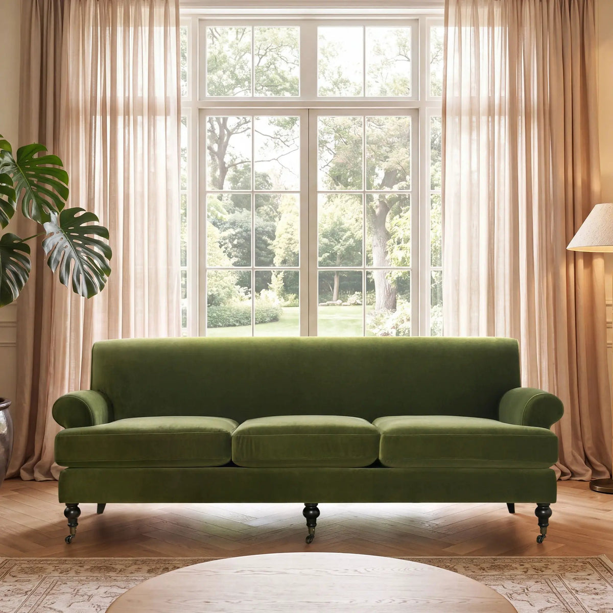 Alana Lawson Sofa | Three Cushion Tightback | Kiln-Dried Birchwood Frame | 88 Inch Length