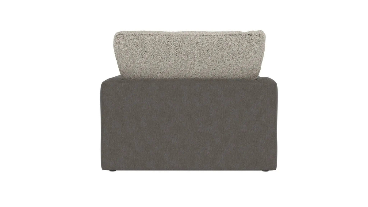 Reddington Chair 1/2 | 54 x 49 x 37 in | Velvet & Fabric | Umber / Fawn