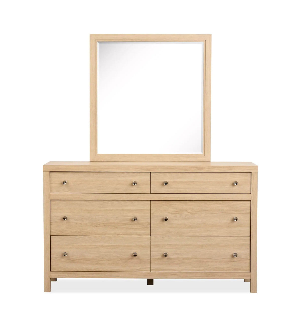 Merrifield Double Drawer Dresser | 4 Pieces | Oak Veneer | Bedroom