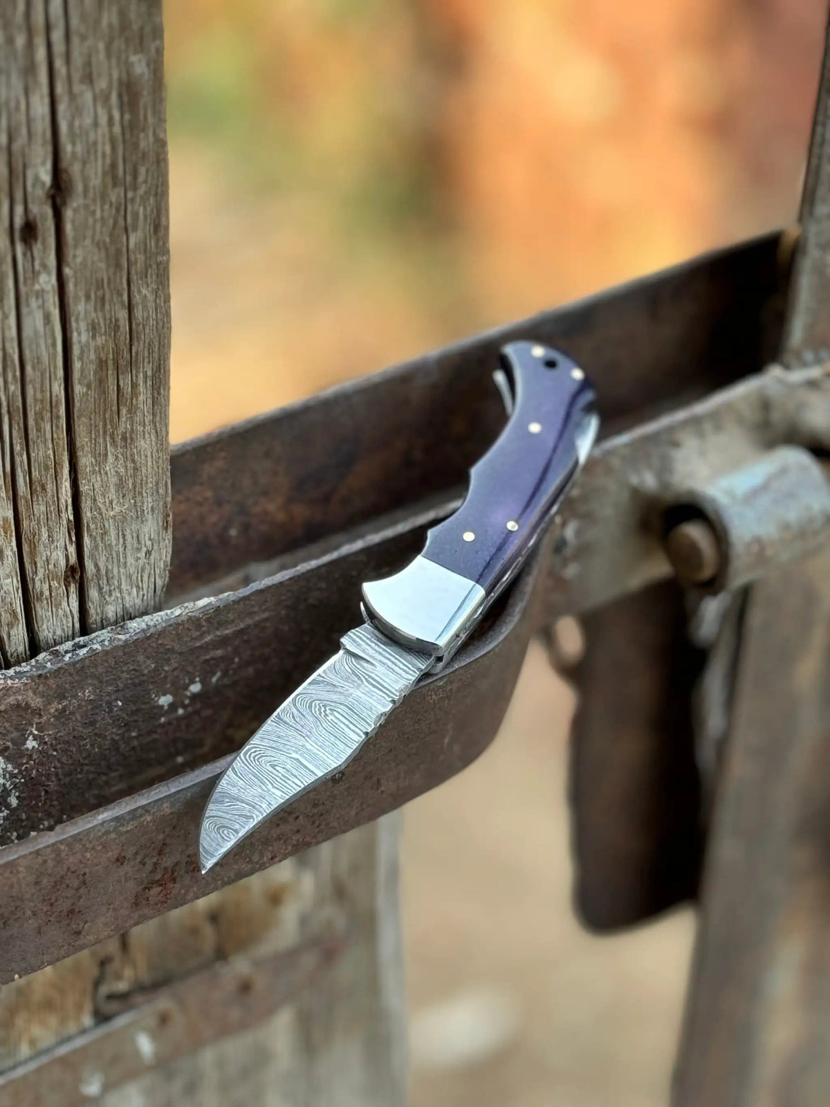 Custom handmade Damascus steel pocket knife | Damascus Steel | Hunting & Survival Knife | Home