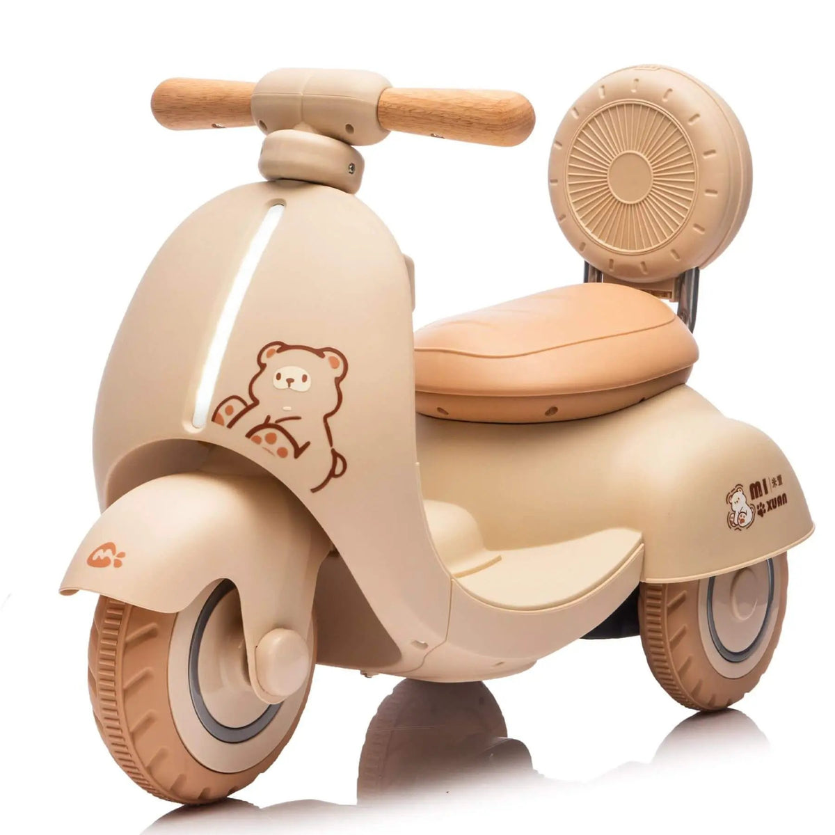 Kids Electric Motorcycle | 12V Battery | Remote Control | Beige