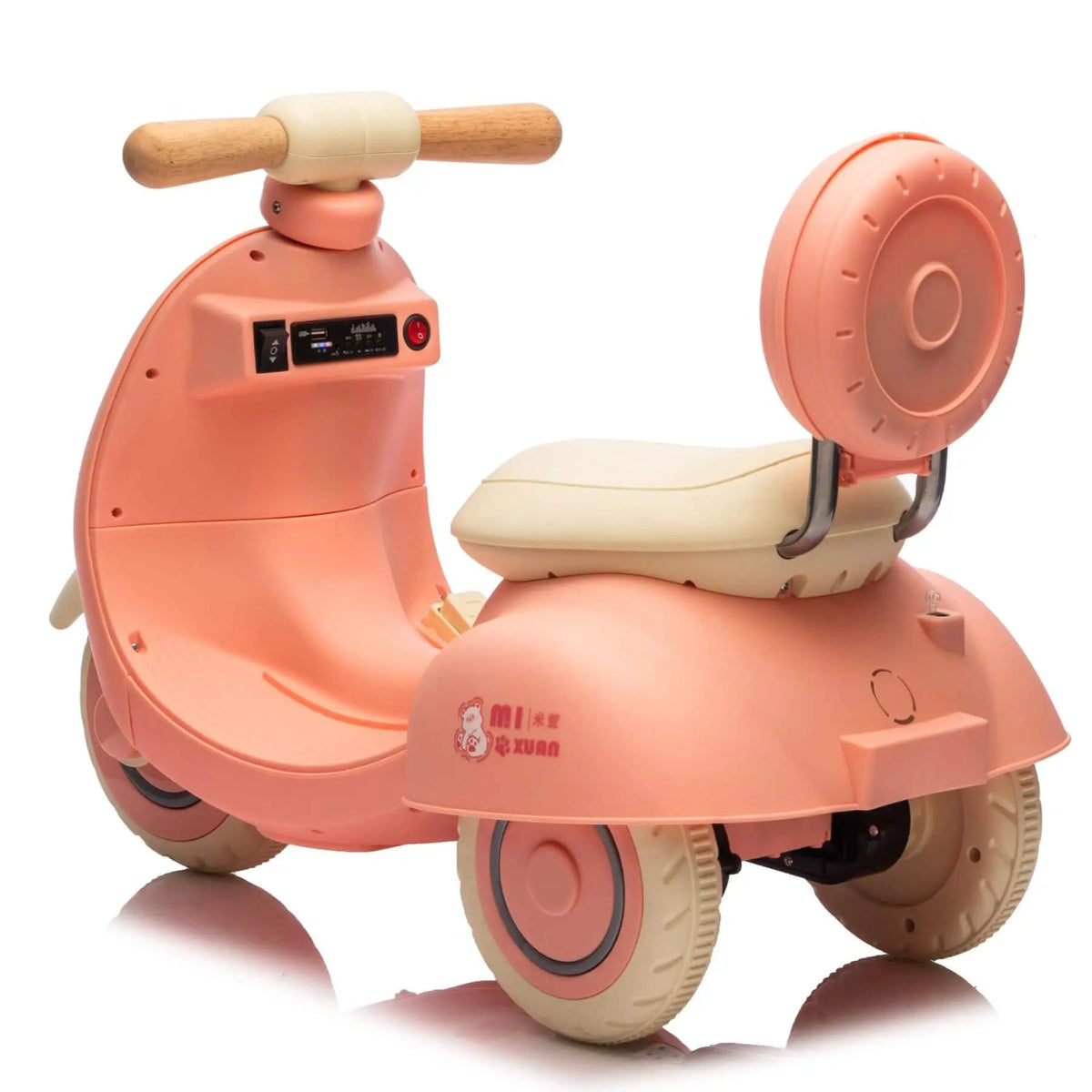 Kids Ride On Electric Motorcycle | 12V Dual Motor | Remote Control | Pink