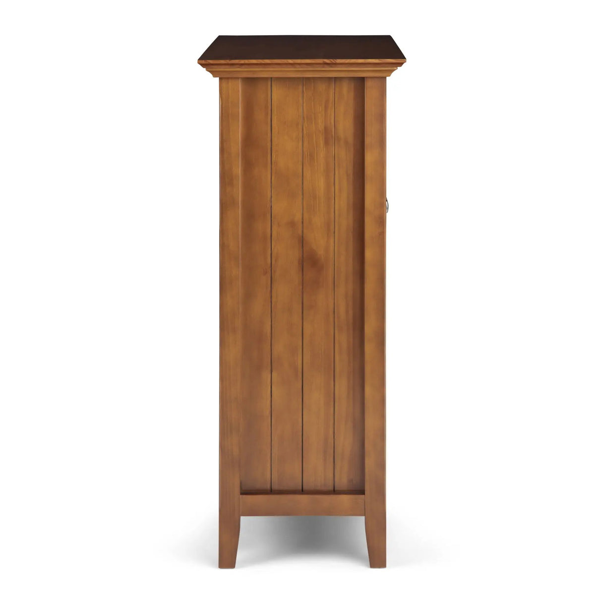 Acadian Storage Cabinet | Medium Handcrafted Solid Wood | Two Glass Doors | Two Adjustable Shelves