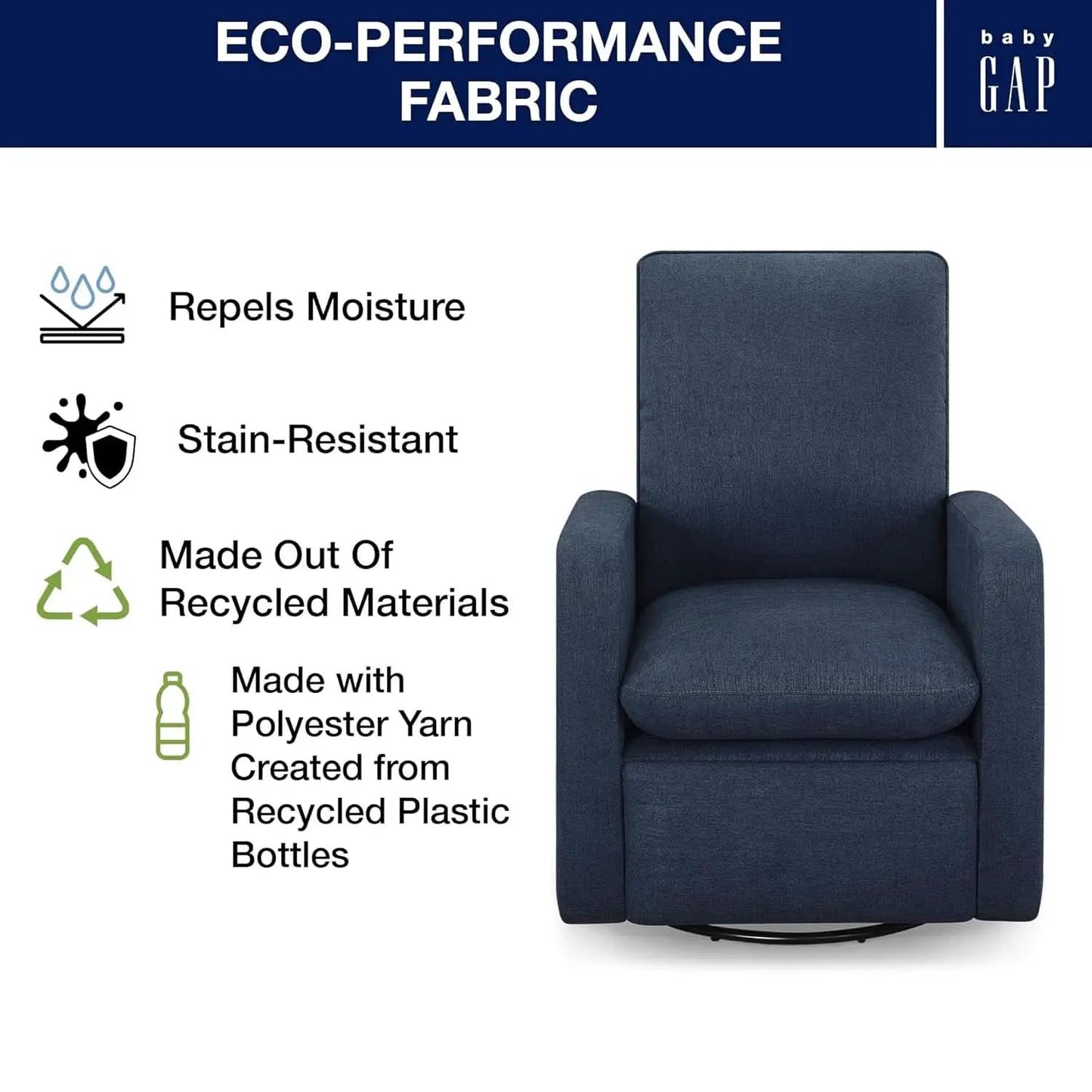 Babygap Cloud Recliner Sailor Livesmart Evolve Fabric from PriceLows™