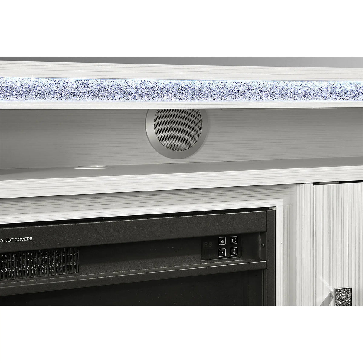 Almera Electric Fireplace | Adjustable Temperature | 7 LED Colors | 5 Flame Speeds