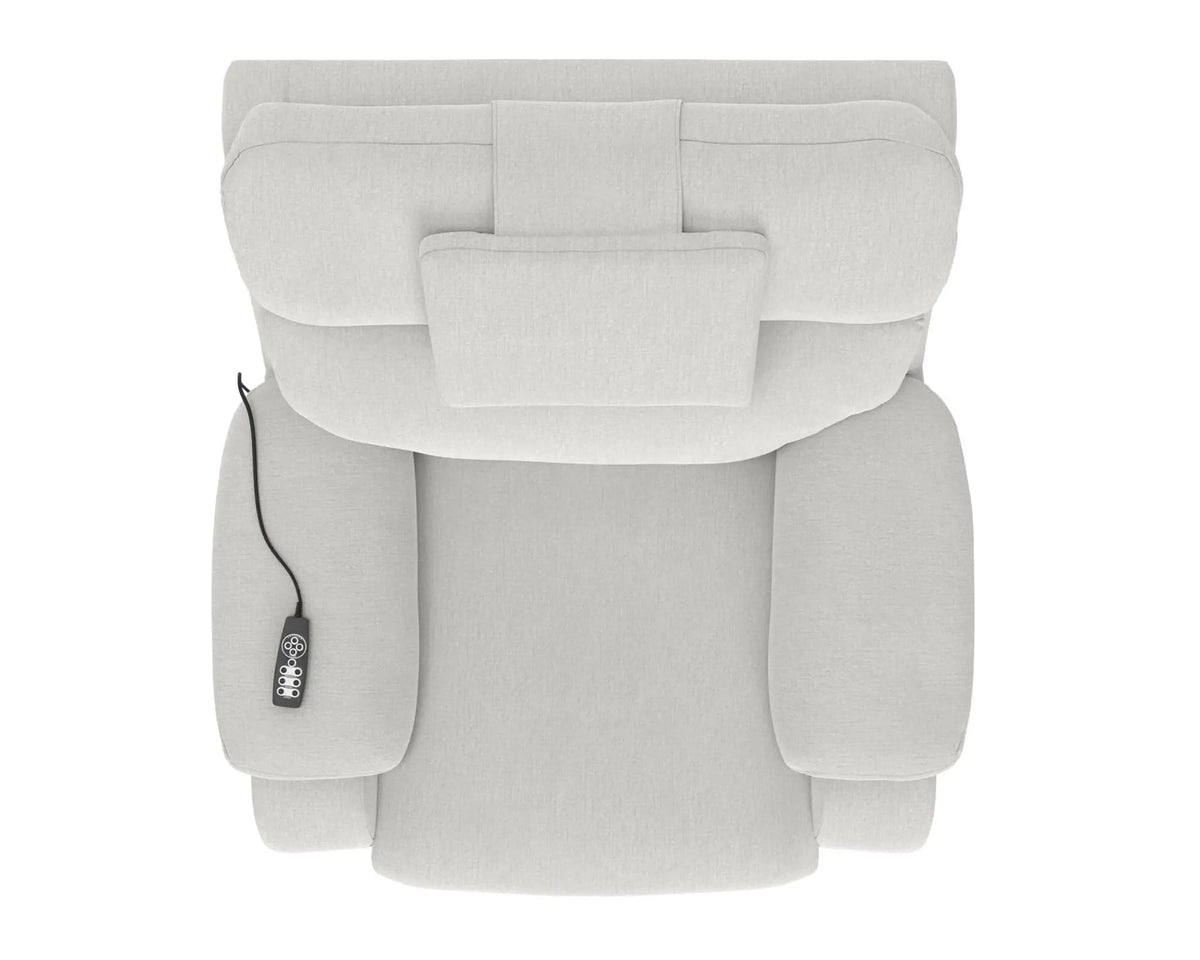 Snoozer Power Lift Power Headrest Lay Flat Recliner With CR3 Heat / Massage / Zero | 3 Pieces | Fabric | Living Room