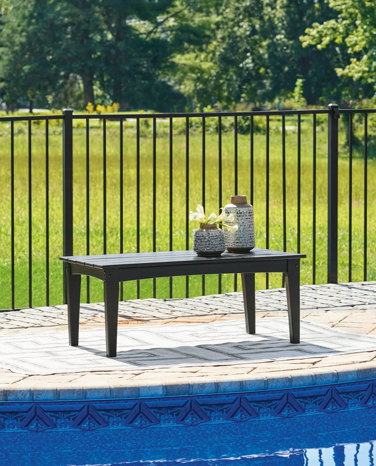 Hyland Wave Rectangular Cocktail Table | 2 Pieces | Living Room Furniture | Living Room