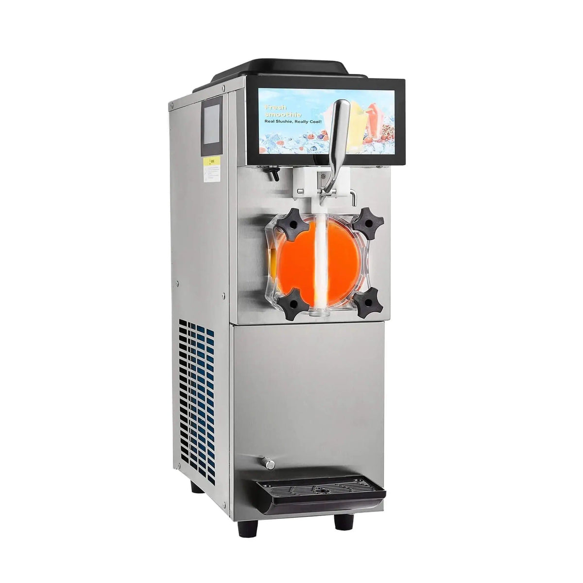 12L Commercial Single Tank Stainless Steel Slushy Machine With Touchscreen | Stainless Steel | Commercial Slush Machine | Home