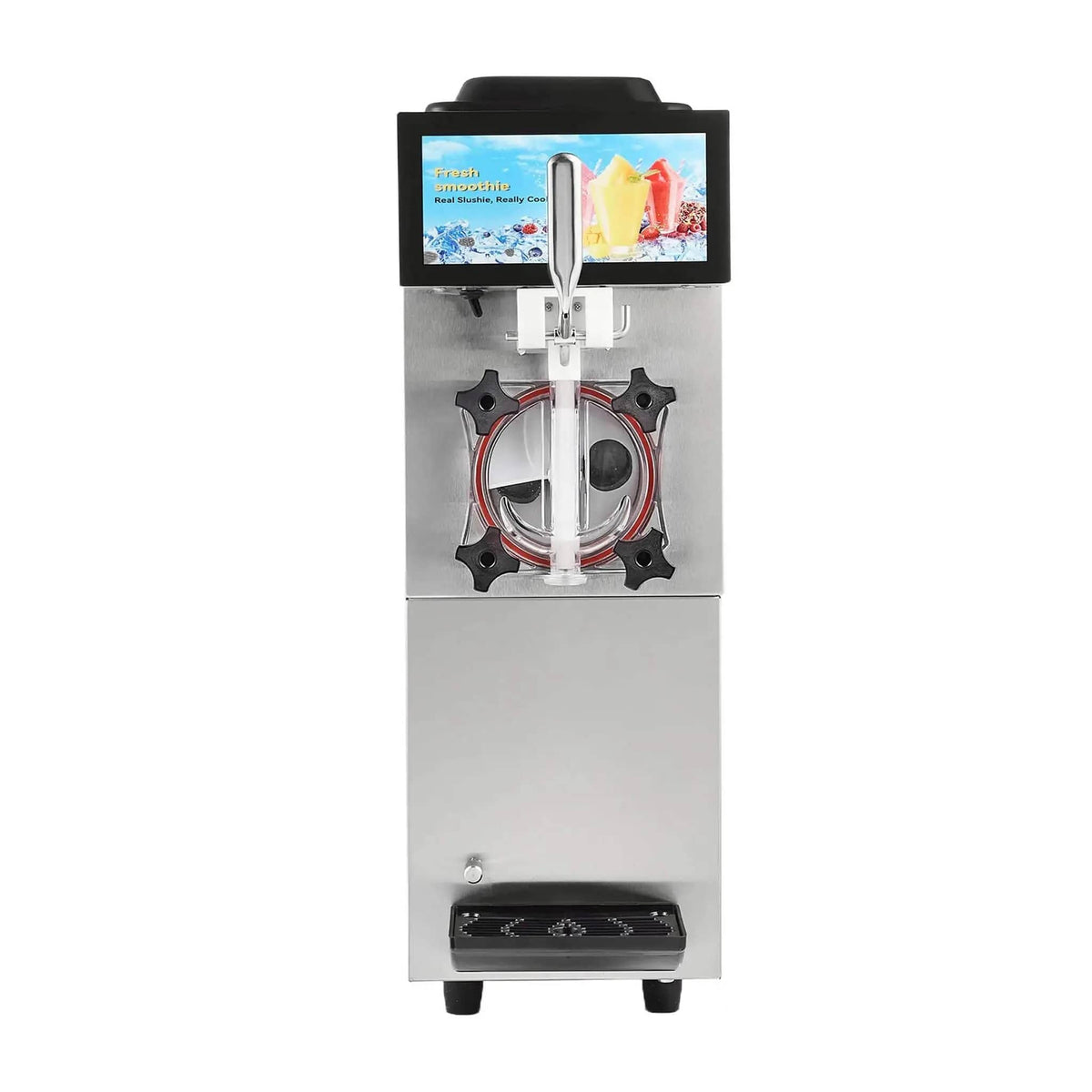 12L Commercial Single Tank Stainless Steel Slushy Machine With Touchscreen | Stainless Steel | Commercial Slush Machine | Home