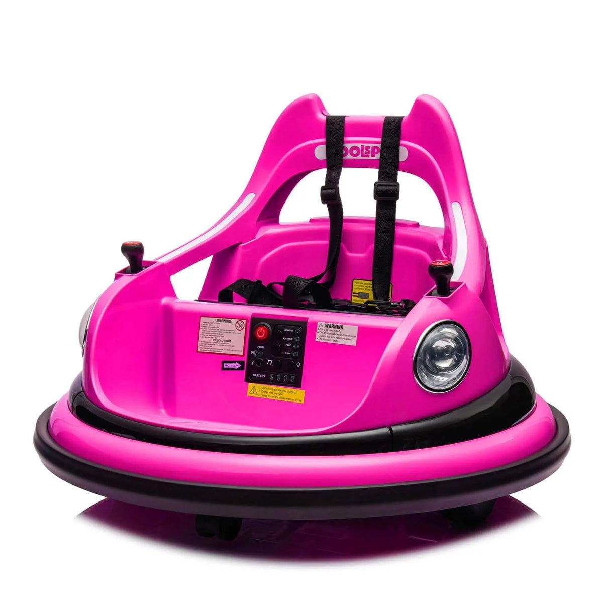 Kids Ride On Bumper Car | 12V Power | 360 Degree Spin | Pink
