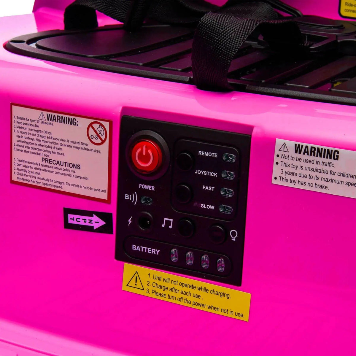 Kids Ride On Bumper Car | 12V Power | 360 Degree Spin | Pink