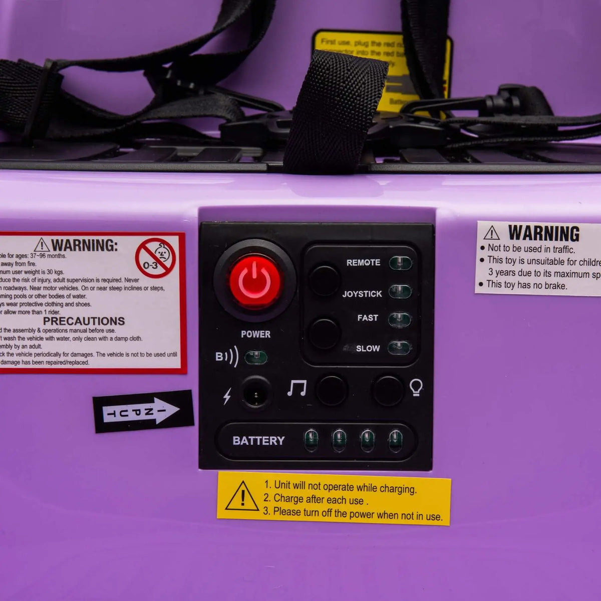 Ride On Bumper Car | 12V Battery | Remote Control | Purple