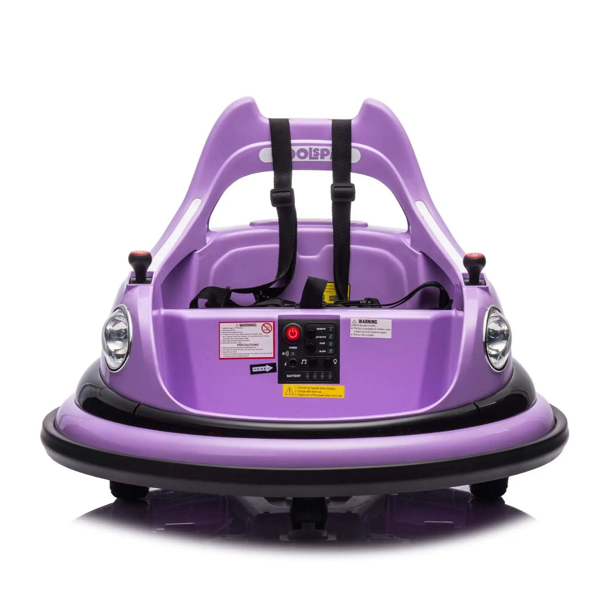 Ride On Bumper Car | 12V Battery | Remote Control | Purple