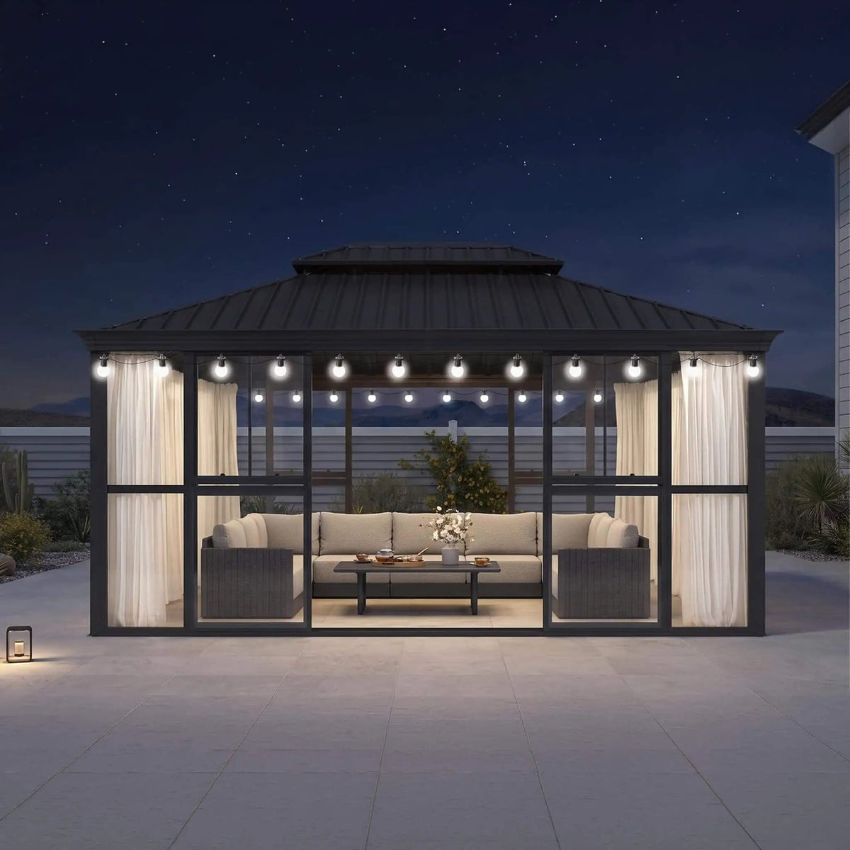 Vue Extra-Large Luxury Panoramic Solarium With Windows And Sliding Doors | Crystal | Sunroom | Home