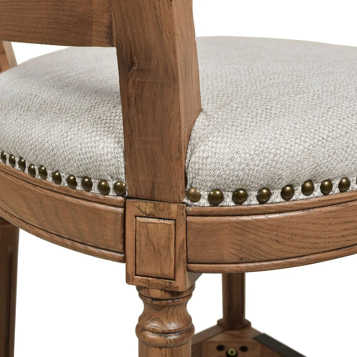 Triomphe Rattan Counter Bar Stool | French Country Style | High Back Armless | Wicker Weave